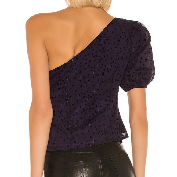 Majorelle Marcelo Top with Navy Stars Pattern - Picture 3 of 8